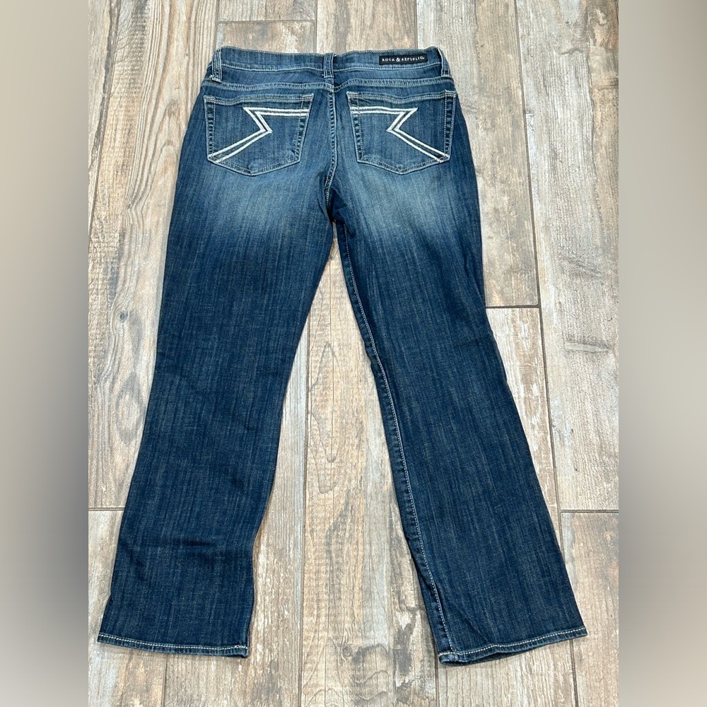 Rock & Republic Kendall Jeans Women’s Size 8 Dark Wash Stretch Denim - Picture 2 of 5